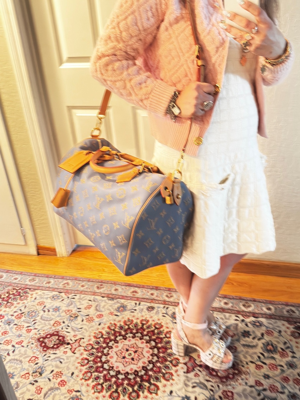 Louis Vuitton Light Blue Monogram Speedy 40 P9 Limited Edition NIB - Picture 15 of 15